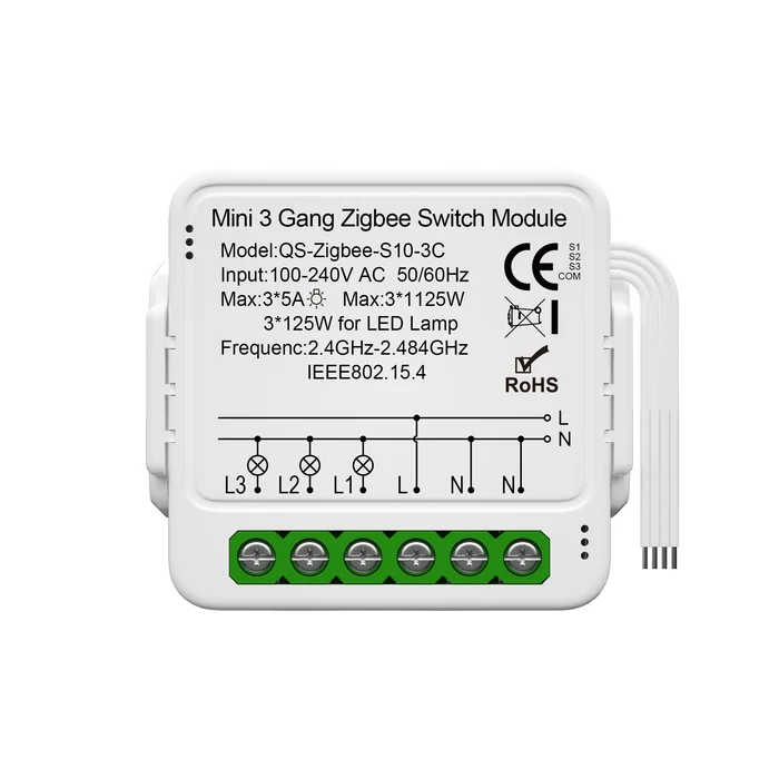 Smart Light switch Zigbee 3 gang
